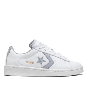 Scarpe Uomo CONVERSE Sneakers linea Pro Leather Low Top Shoe in Pelle Bianca